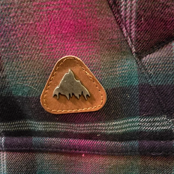 BURTON Pink Plaid Hooded Pullover - Picture 2 of 3